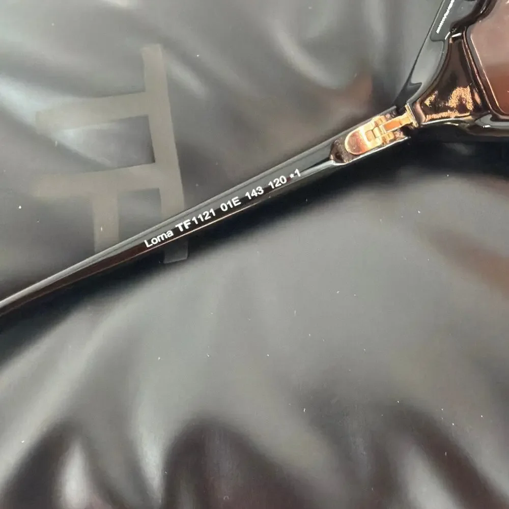 Tom Ford Black Amber Lorna FT 1121 01E Ski Shield Sunglasses